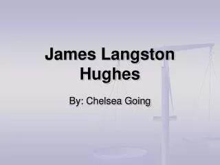 James Langston Hughes
