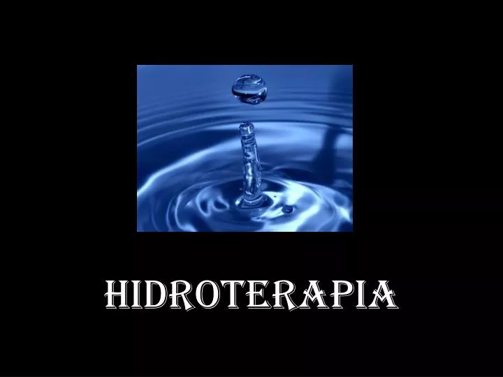 hidroterapia