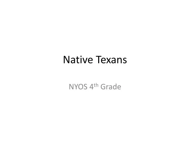 native texans