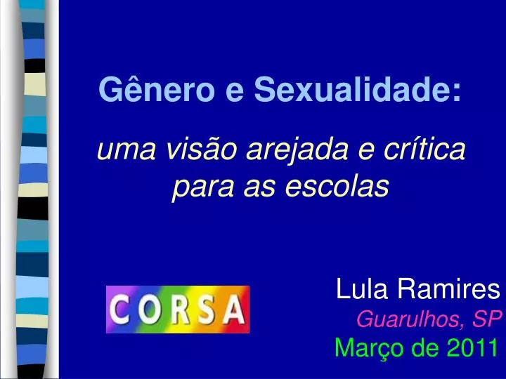 g nero e sexualidade uma vis o arejada e cr tica para as escolas