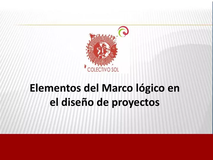 elementos del marco l gico en el dise o de proyectos