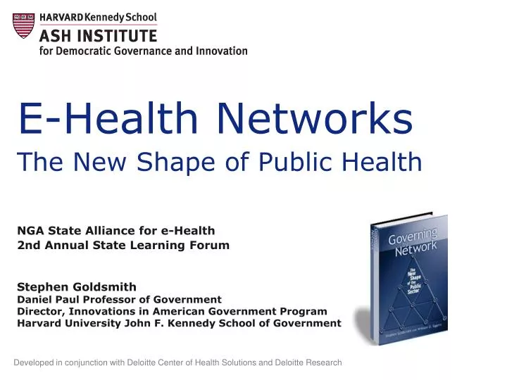 e health networks the new shape of public health