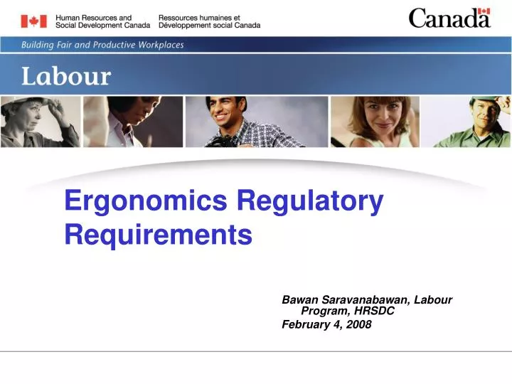ergonomics regulatory requirements