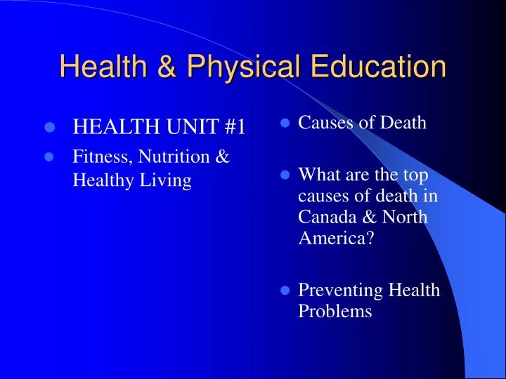 health physical education