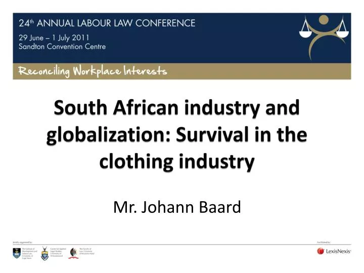 south african industry and globalization survival in the clothing industry
