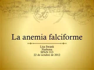 la anemia falciforme