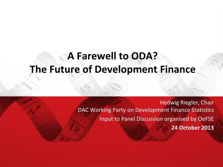a farewell to oda the future of development finance