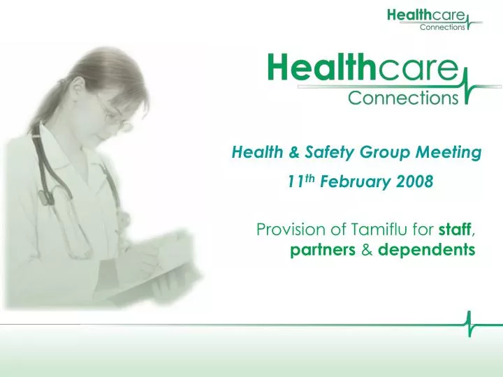 health safety group meeting 11 th february 2008