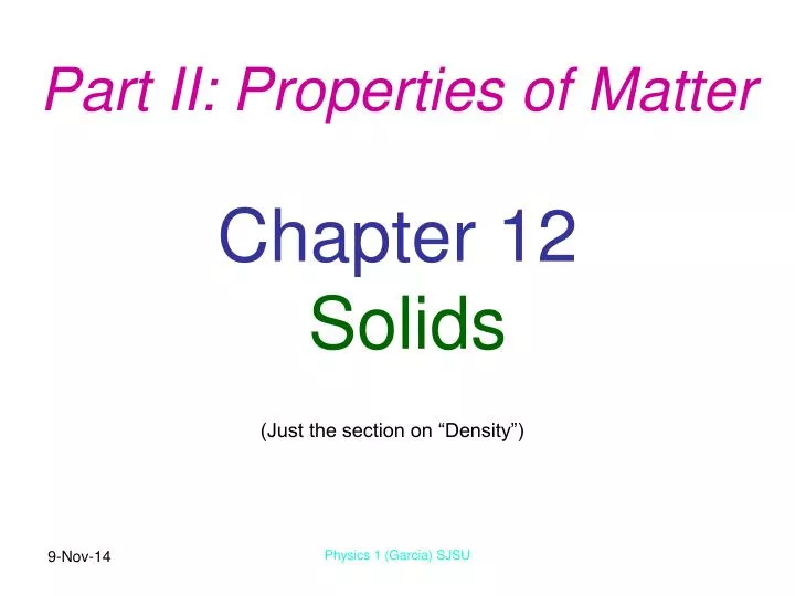 chapter 12 solids