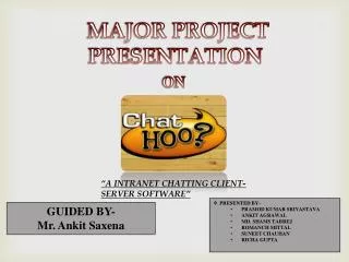 MAJOR PROJECT PRESENTATION