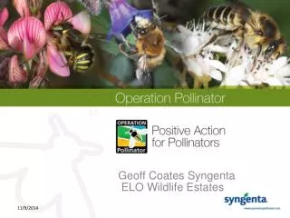 Geoff Coates Syngenta ELO Wildlife Estates