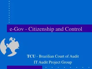 e-Gov - Citizenship and Control