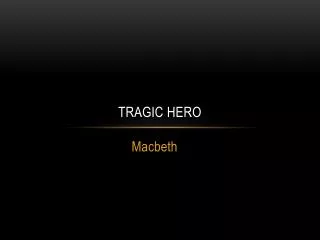 Tragic Hero
