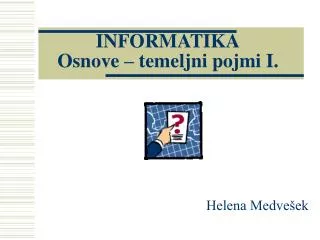 informatika osnove temeljni pojmi i