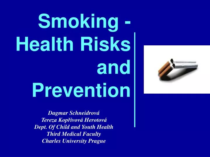 smoking health risks and prevention