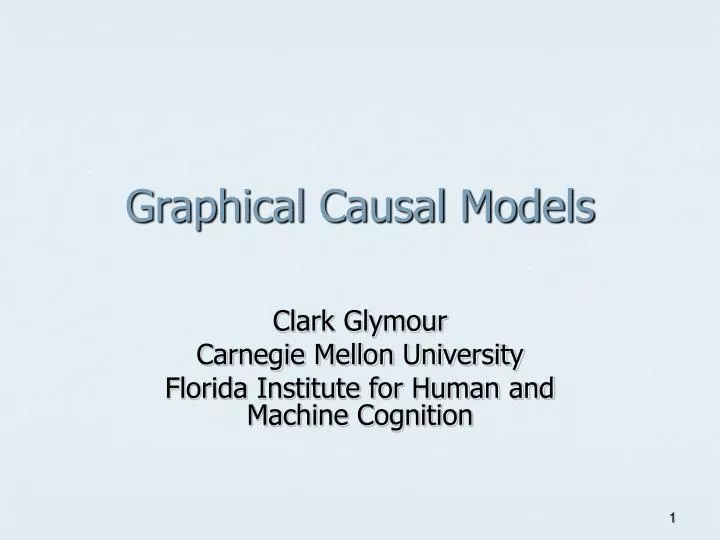 graphical causal models