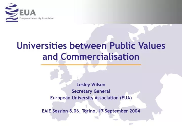 universities between public values and commercialisation