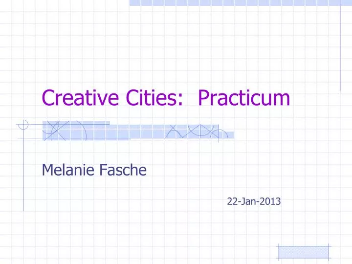 creative cities practicum