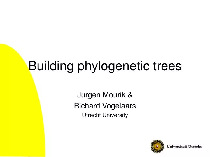 building phylogenetic trees