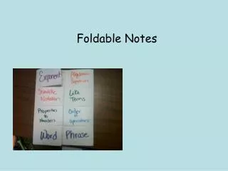 Foldable Notes