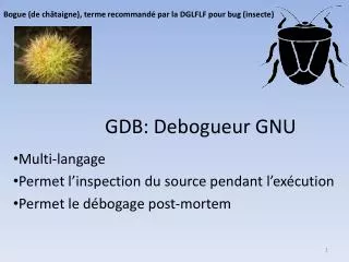 gdb debogueur gnu