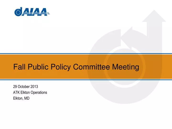 fall public policy committee meeting