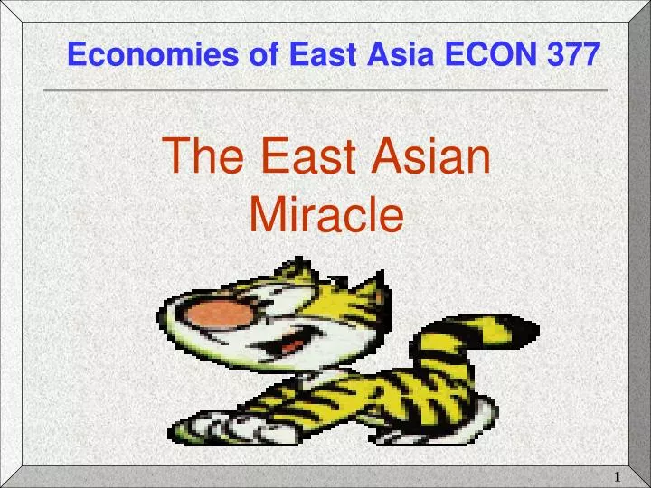 economies of east asia econ 377