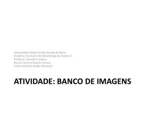 atividade banco de imagens