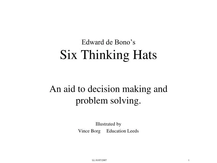 edward de bono s six thinking hats