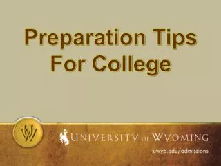 Preparation Tips For College
