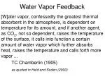 Understanding Water Vapor Feedback in Climate Models - slide 1