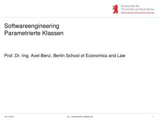 softwareengineering parametrierte klassen