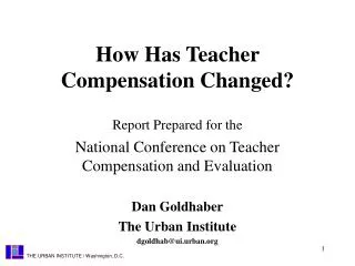 How Has Teacher Compensation Changed?