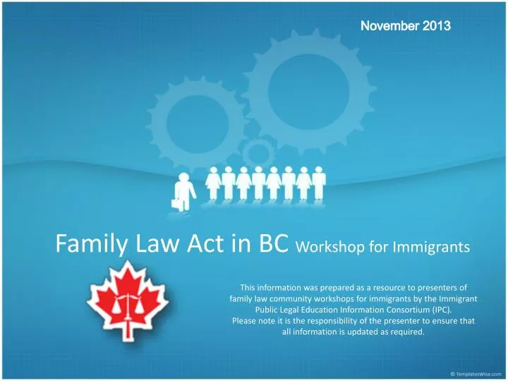 family law act in bc workshop for immigrants