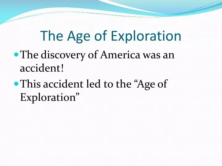 the age of exploration