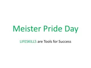 Meister Pride Day