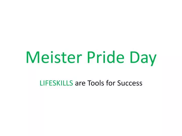 meister pride day