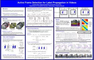 Active Frame Selection for Label Propagation in Videos