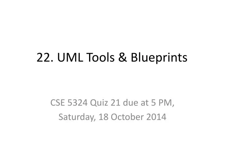 22 uml tools blueprints