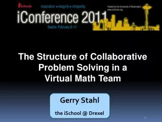 The Structure of Collaborative Problem Solving in a Virtual Math Team