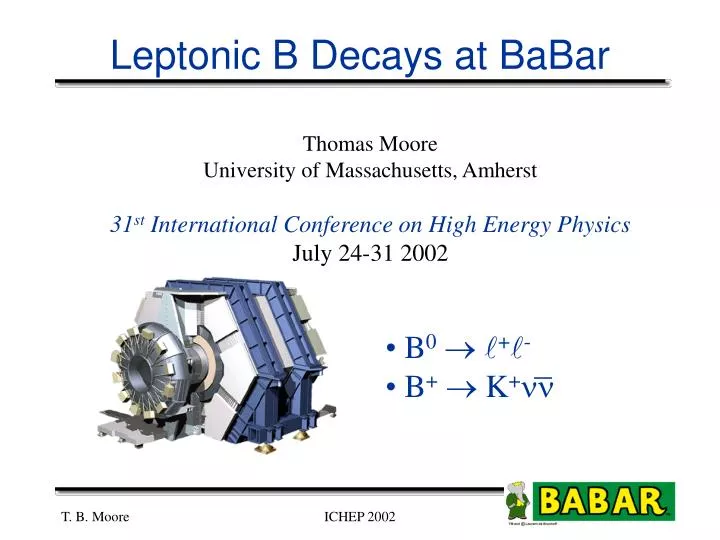 leptonic b decays at babar