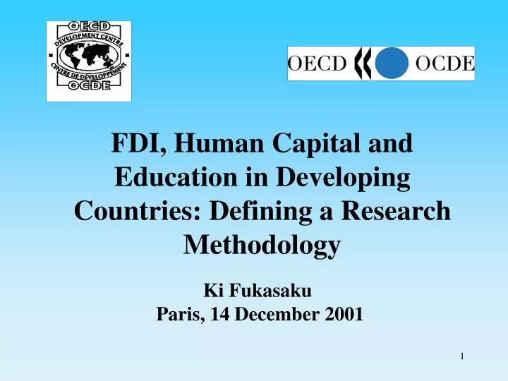 fdi human capital and education in developing countries defining a research methodology