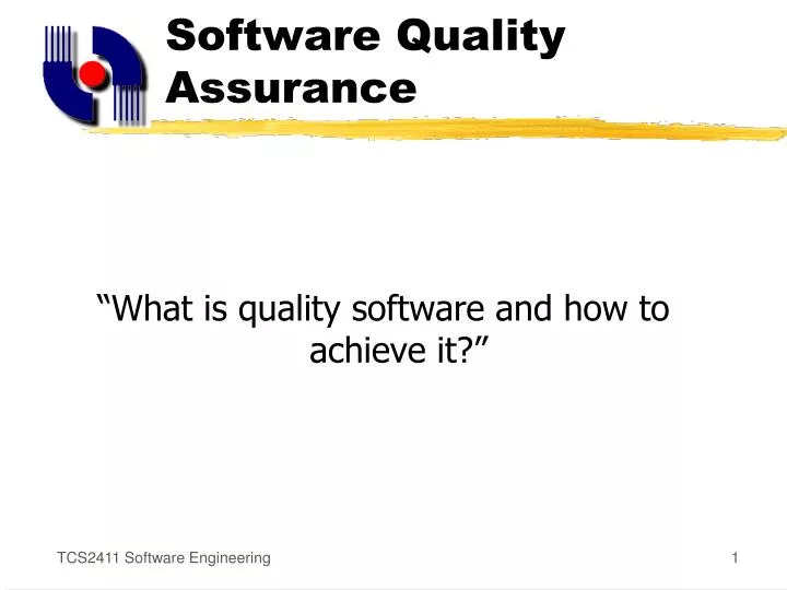 software quality assurance