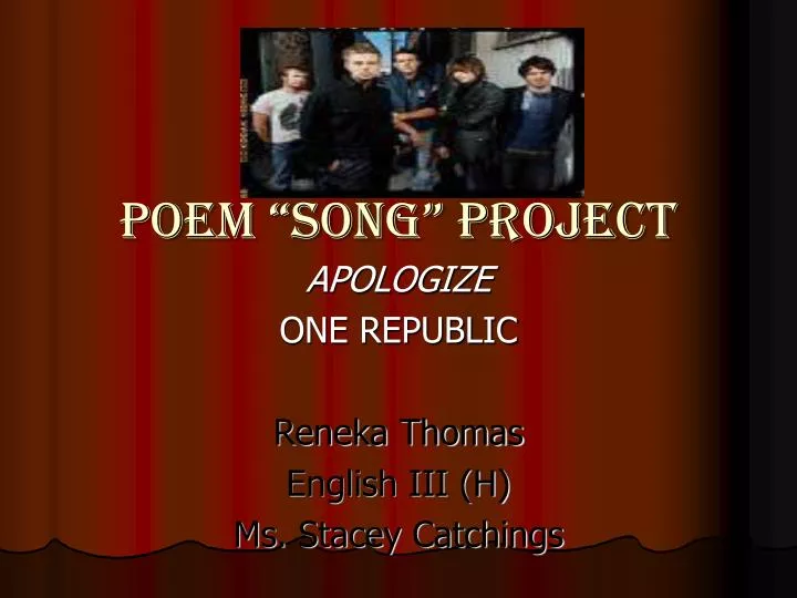 poem song project