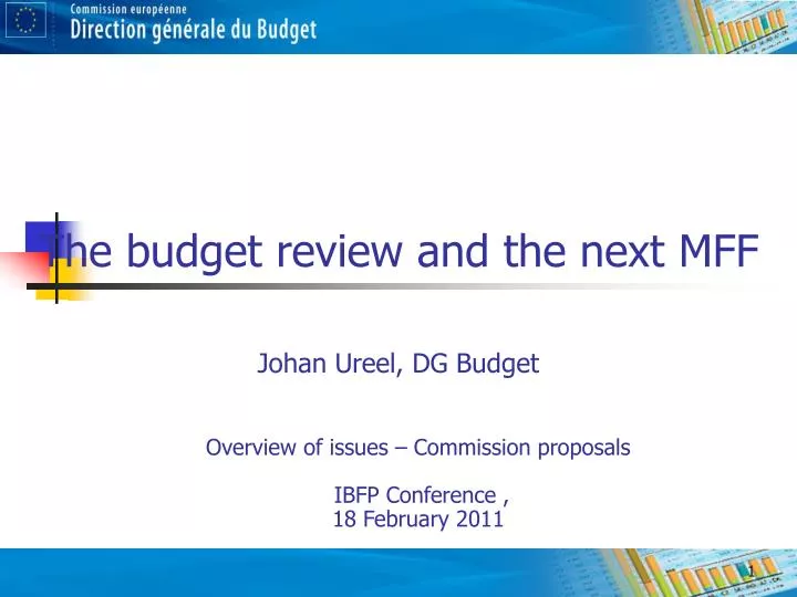 the budget review and the next mff