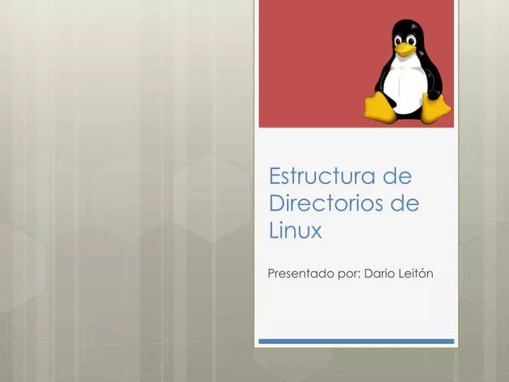 estructura de directorios de linux