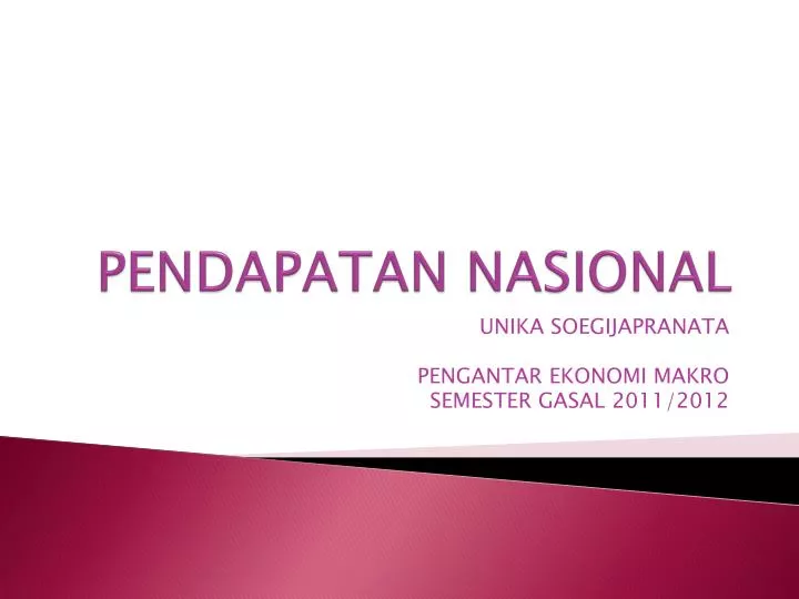 pendapatan nasional