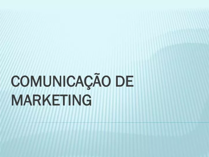 comunica o de marketing