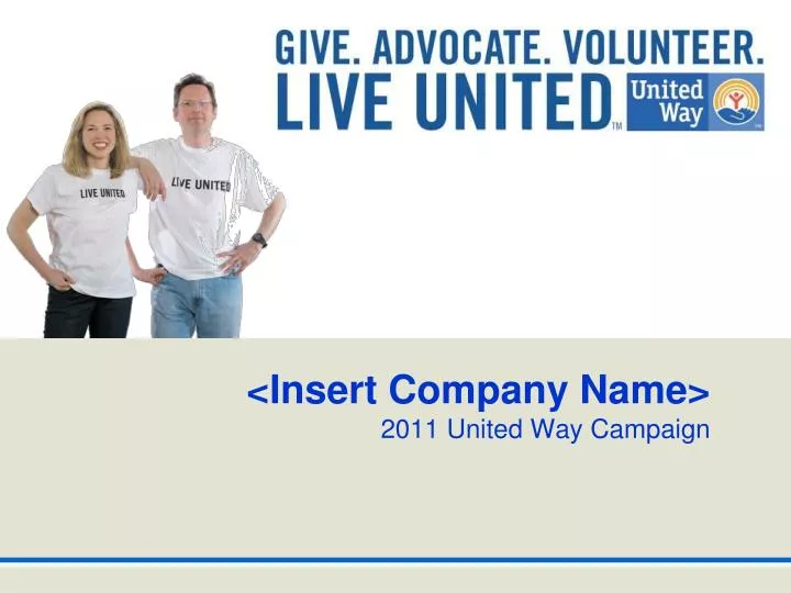 insert company name 2011 united way campaign