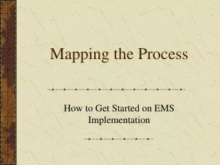 mapping the process